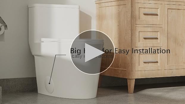 DeerValley Compact One Piece Toilet, Small Toilet for